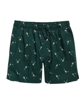 NWOT Old Navy Tennis Print Forest Green Pajama Shorts